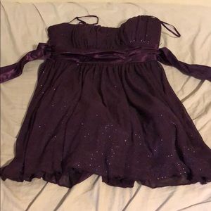 Sparkly purple dress